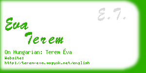 eva terem business card